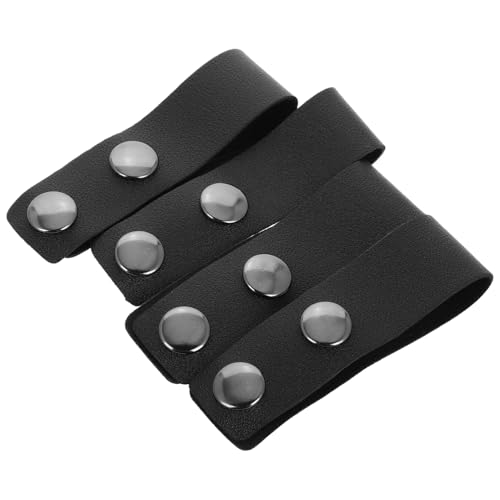 GOOHOCHY Belt Buckles Men 4 Pack Belt Buckles Snap Closure Khaki Utility Belt Retainer for