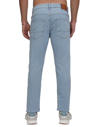 Image of Highlander Mens Tapered Fit Denim Jeans for Man| Regular Length|Mid-Rise|Stretchable Fabric for Comfort fit| Jeans for Man | Men Jeans