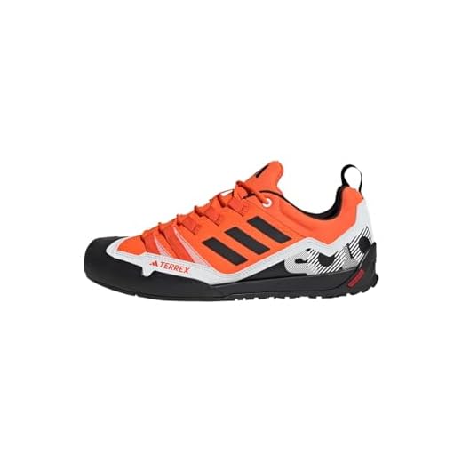 adidas Terrex Swift Solo 2.0 Hiking Shoes, Zapatos de Senderismo Unisex Adulto, Orange/Core Black/Crystal White, 39 1/3 EU