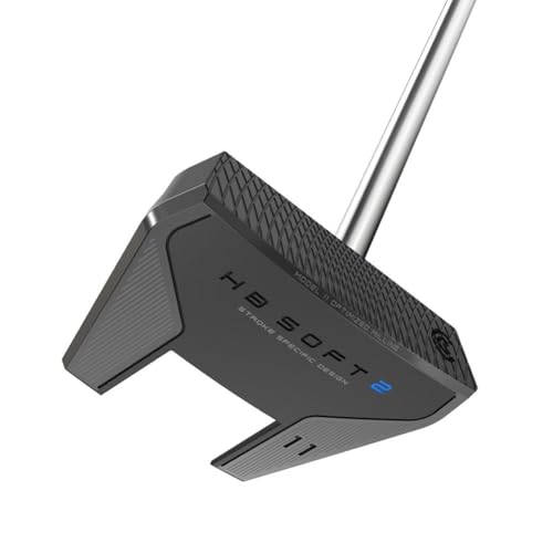 Cleveland Golf HB Soft 2 Putter (Model 11), Black, 34', Center Shafted - Oversized Grip, Right Hand