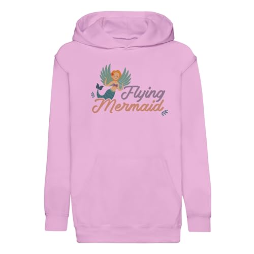 Sweat à capuche enfant sirène volante Fabulous Premium en coton confortable