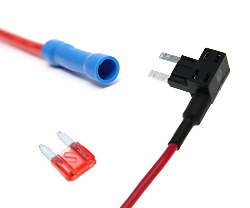 Desenda Mini Fuse Holder Kit - 4pcs Circuit Fuse Tap, Piggyback Mini Blade, 10A, 12V-24V
