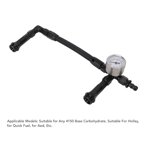 AN6 Braided Dual Feed Carb Fuel Line Kit for Holley 4150 Carbohydrate with Stainless Steel Nylon Fiber Hose, Suitable for Any 4150 Base Carbohydrate (AN6) by Keenso - Image 6