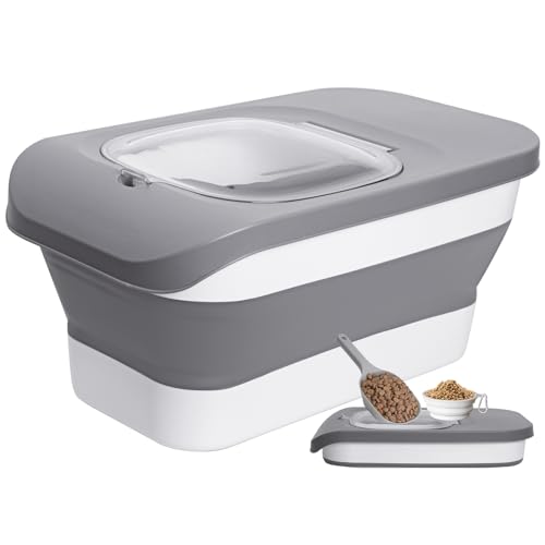 10-13 Lbs Rice Food Container, Collapsible Food Storage Containers with Airtight Lid, Pet Food Scoop and Silicone Dog Bowl, Dog Food Storage Container for Dry Food 10-13 Lbs Rice Food Container, Collapsible Food Storage Containers with Airtight Lid, Pet Food Scoop and Silicone Dog Bowl, Dog Food Storage Container for Dry Food