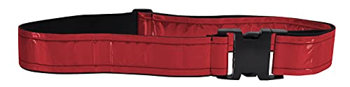 Heavy Duty Reflective Vinyl Belt with Quick-Release Buckle (Red)