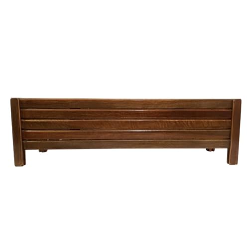 Jardineira Floreira de Madeira Ripada Decorativa (100cm)