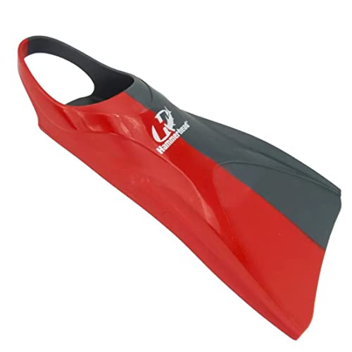 Nadadeira Hammerhead Premium Fins - Cinza/Vermelho