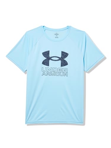 Image of Under Armour Boys' Tech Hybrid Printed Fill Short-Sleeve T-Shirt