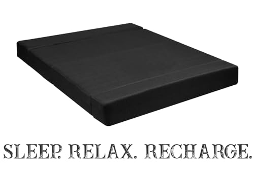 Image of Rosebell Foldable Sofa-Cum-Bed with Ottoman | 3-in-One Foldable Sofa, Lounger & Bed-5x6 Feet Three Seater- Perfect for Home & Office -Black-Color
