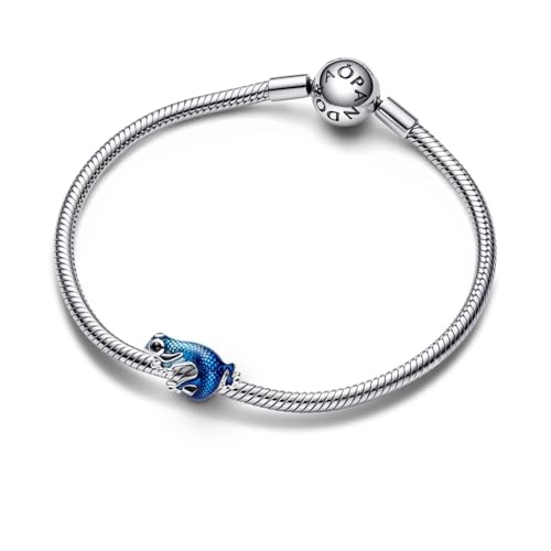 PANDORA Metallic Blue Gecko Charm - Gift for Her - Compatible with PANDORA Moments - With Gift Box - Sterling Silver with Enamel & Man-Made Crystals3