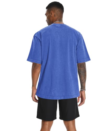 Image of Oversized Tshirts for Men Short Sleeve Vintage Washed Basic Loose Tees 2026