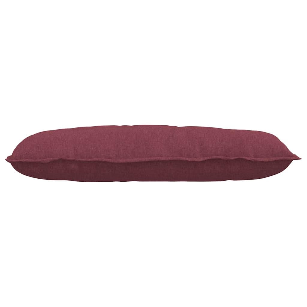Cojín para el respaldo, color rojo vino, 100 x 19 x 50 cm, con funda de tela suave, diseño moderno, cremallera extraíble, lavable, cojín de sofá para salón, dormitorio, oficina