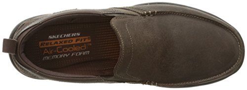 Skechers Skechers Herren Harper Forde Laufschuhe, Dark Brown Leather, 40 EU