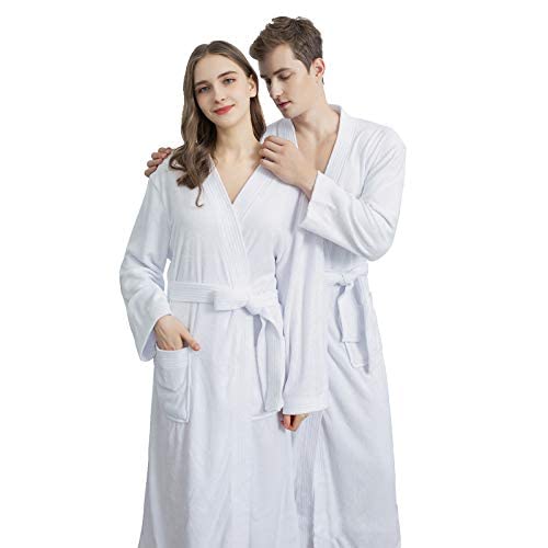 Albornoz de baño para mujer kimono absorbente de rizo de algodón 2
