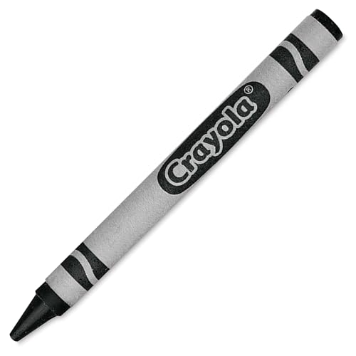 Crayola Crayons Black Single Color Crayon Refill 12 Count Bulk Crayons School Supplies