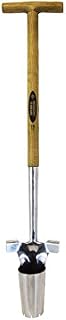Spear & Jackson 4813BP Traditional Stainless Long Handle Bulb Planter, Brown And Silver
