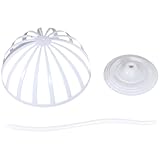 BESTOMZ Supporto per Cappelli Donna Elegante in Plastico Bianco a Forma di Cupola, Facile da Pulire, Design Semplice per Esposizione e Organizzazione in Armadio