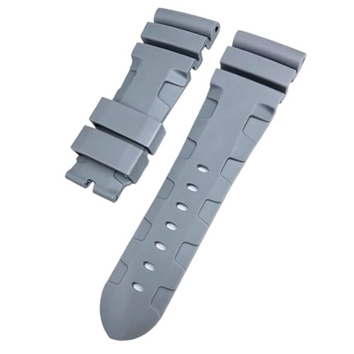 Bracelet de montre en caoutchouc naturel 24mm 26mm bleu rouge outils