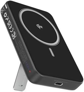 TESSAN Magnetic Portable Charger Travel Essentials, Qi2 Certified, 10,000mAh Wireless Power Bank Battery Pack PD22.5W for Magsafe Fast Charging, Compatible with iPhone 16/15/14/13, Samsung, AirPods