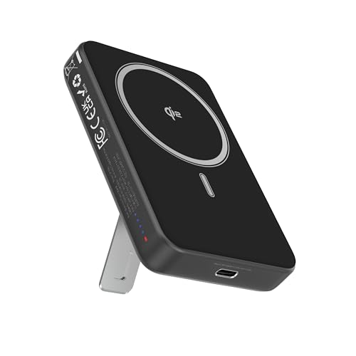 TESSAN Magnetic Portable Charger Travel Essentials, Qi2 Certified, 10,000mAh Wireless Power Bank Battery Pack PD22.5W for Magsafe Fast Charging, Compatible with iPhone 17/16/15/14, Samsung,