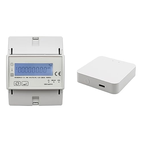 Medidor KWh bidireccional Tuya para optimizar placas solares en sistemas monofásicos 80A