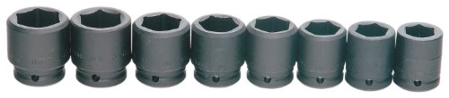Williams MS-6-8H Steckschlüsselsatz, 8-teilig, 3/4 Antrieb flach 6 Kant