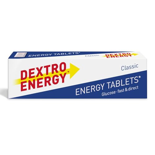 Dextro Energy Classic Tablets Fast Acting Carbohydrates For A Quick Burst Of Glucose Ideal On the Go Vegan 47g (Pack of 24)