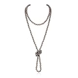 Navajo Pearl Necklace Long Western Jewelry for Women Cowgirl Vintage Beaded Pearl Necklaces (4)