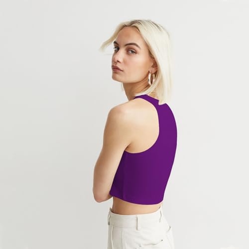 Image of KERI PERRY Tops for Women Crop Top for Women's Tank Activewear Tee Sports Western Casual Cotton Camisole Pack of 3 Combo