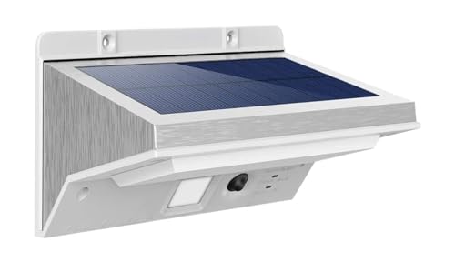 Lampe solaire exterieur jardin led avec capteur de mouvement et applique étanche murale