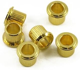 Kluson Replacement Bushing Set For Deluxe Or Supreme Series Tuning Machines 1/4 in. Gold