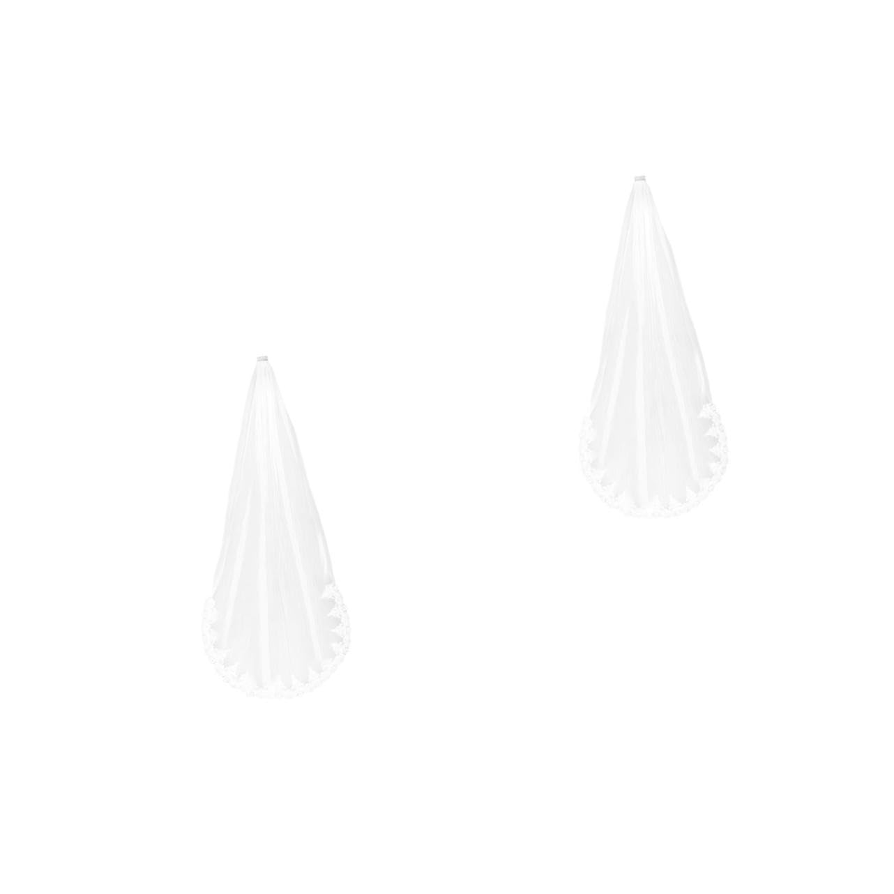 SHERCHPRY 2stücke Lange -hochzeits-schleier Mit Eleganter Brautschleier Feinem Material Für Unvergessliche Hochzeitsmomente Für Bräute Und Hochzeitsfeiern