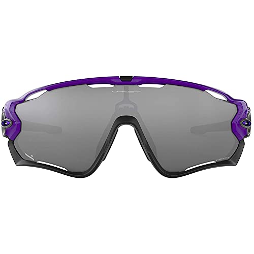 Oakley Men's OO9290 Jawbreaker Rectangular Sunglasses, Electric Purple/Prizm Black, 31 mm