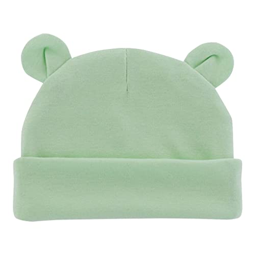 Allayu Neugeborene Mütze Farbe warm halten multifunktionale elastische Requisiten Mädchen Jungen Hüte Kleinkind Mützen Frühling Herbst Winter tragen, Cyan Cover