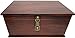 Antique Style Wood Storage Box - Decorative box for Home or Office - Wooden Box with Hinged Lid