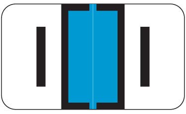 Doctor Stuff - File Folder Labels, Alphabet Letter I, Jeter 2800 - JEAM Series Compatible Alpha Stickers, Light Blue, 15/16" x 1-5/8", 500/Roll