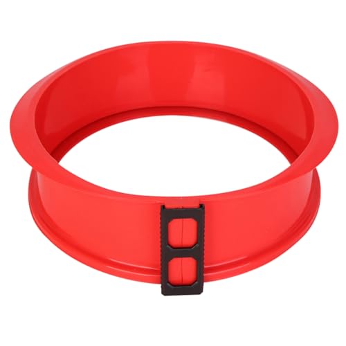 HAKIDZEL 1Pc Silicone Cheesecake Mold with Tempered Glass Base Versatile Baking Pan for Cakes Fruit Cakes and More Random Color Random Color