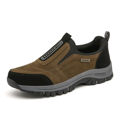 ZVJV Orthopédiques Chaussure Enfile sans se Baisser Baskets de Randonnée en Plein air Confortables Slip on Sneaker sans Lacets Chaussures Légères pour Le Travail