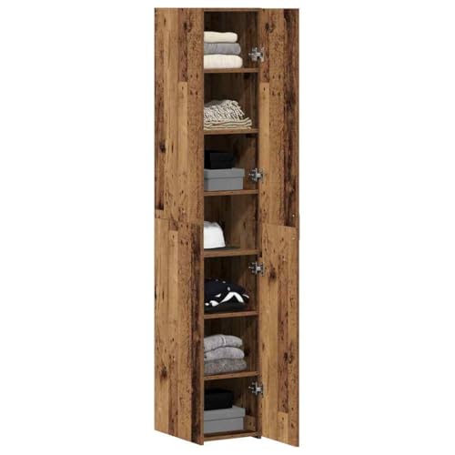 Mueble Alacena Alta de Madera con Puertas y Estantes 5
