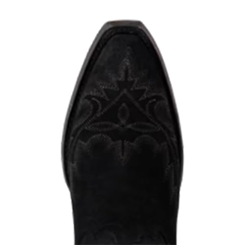 Cowboy Boots For Women Cowgirl Boots with Classic EmbroideBrown Pointed Toe Chunky Heel Ankle Boot Side Zipper Vintage Retro3