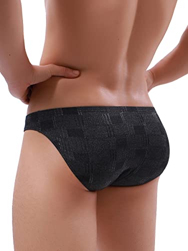 iKingsky Men's Four Way Stretch Briefs Soft Bulge Underwear Sexy Low Rise Pouch Underpanties for Men3