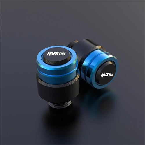 Bouchons de trous de rétroviseur M10 premium en alliage bleu anodisé pour Aerox 155