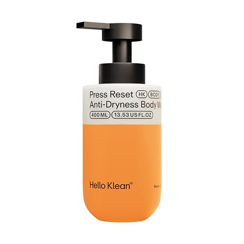 Hello Klean Press Reset Gel Corporal Anti-Sequedad – Limpiador Bifásico que Limpia en Profundidad y Elimina los Residuos de Agua Dura – Alivio Instantáneo para la Piel Seca