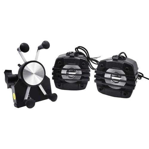 Soporte parlante para motocicleta con cargador y audio