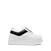 DREAM PAIRS Women Platform High Heel Fashion Sneakers Walking Lace Up Lightweight Stylish Classic Casual Sneaker.,Size 8.5,White/Black,DWUMFN2525