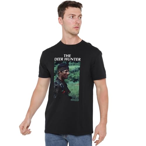 Cotton Soul Deer Hunter Deniro Unisex T Shirt, Black, Large
