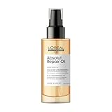 L'Oréal Professionnel Paris Absolut Repair 10-in-1 Oil – Nourishing Multi-Benefit Oil For Dry & Damaged Hair, Repairs Hair and Provides Shine