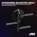GOAT - Air Black No6 Flights Inbetween, 3 Plastic Dart Flights with Shaft Flights, Dart Accessories