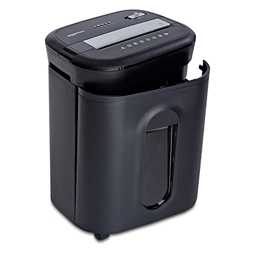 Image of Amazon Basics 15 Sheet - original model Cross Cut Paper, CD Credit Card Office Shredder, Black