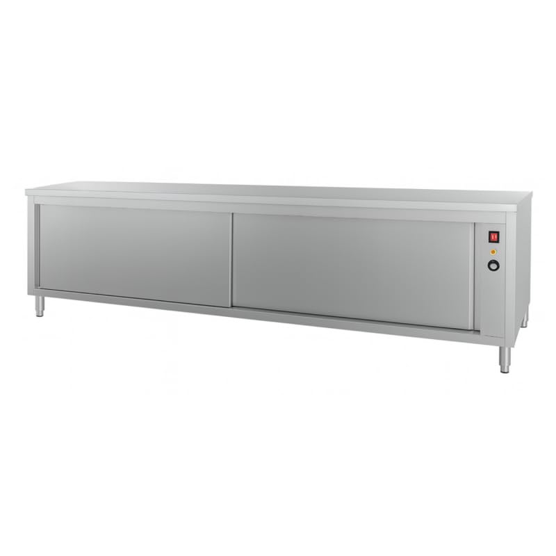 Meuble Chauffant Central 2000 x 600 mm – 1200W – Inox – Armoire Chauffante Professionnelle